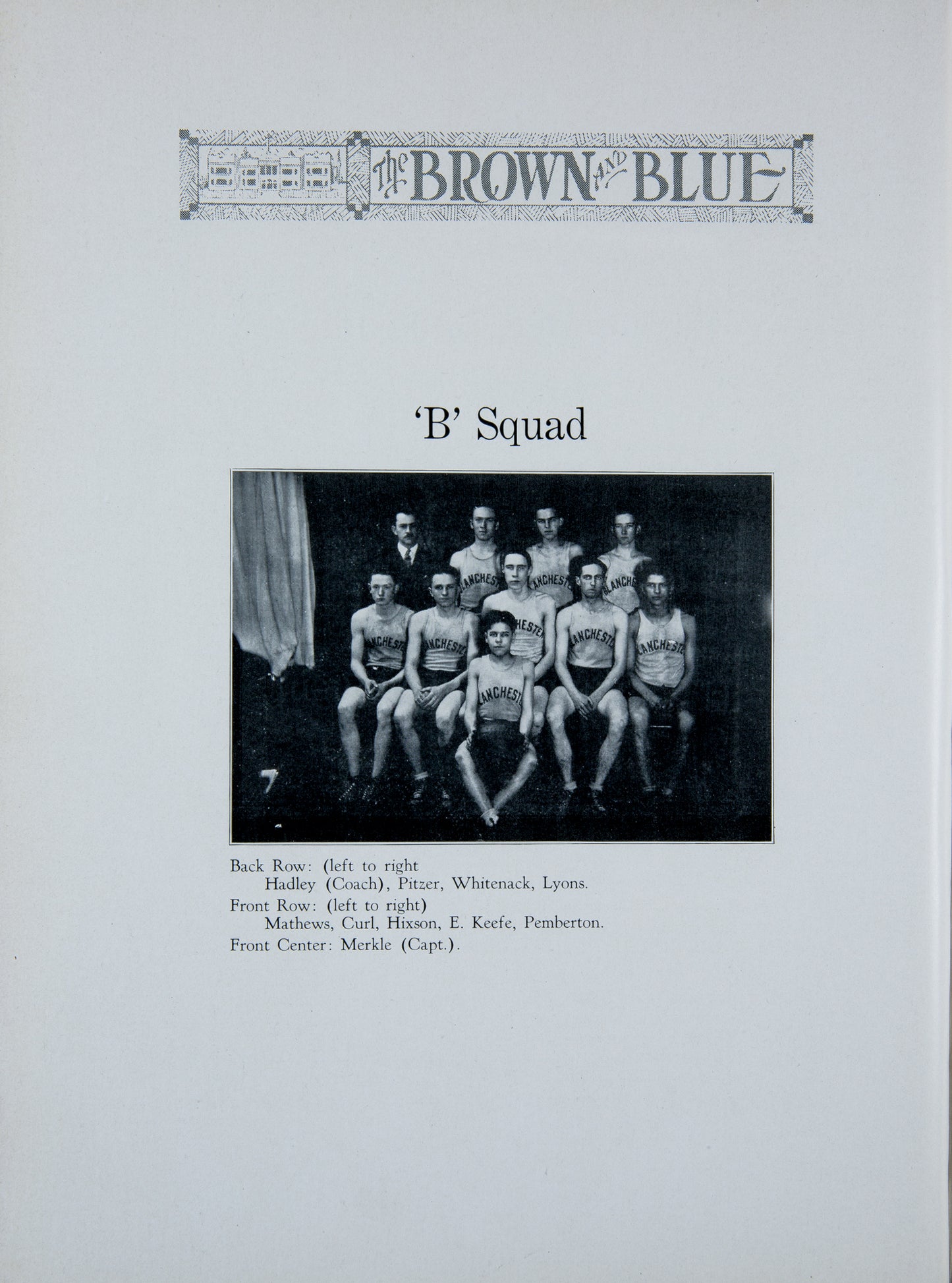 1925. Blanchester High School Yearbook