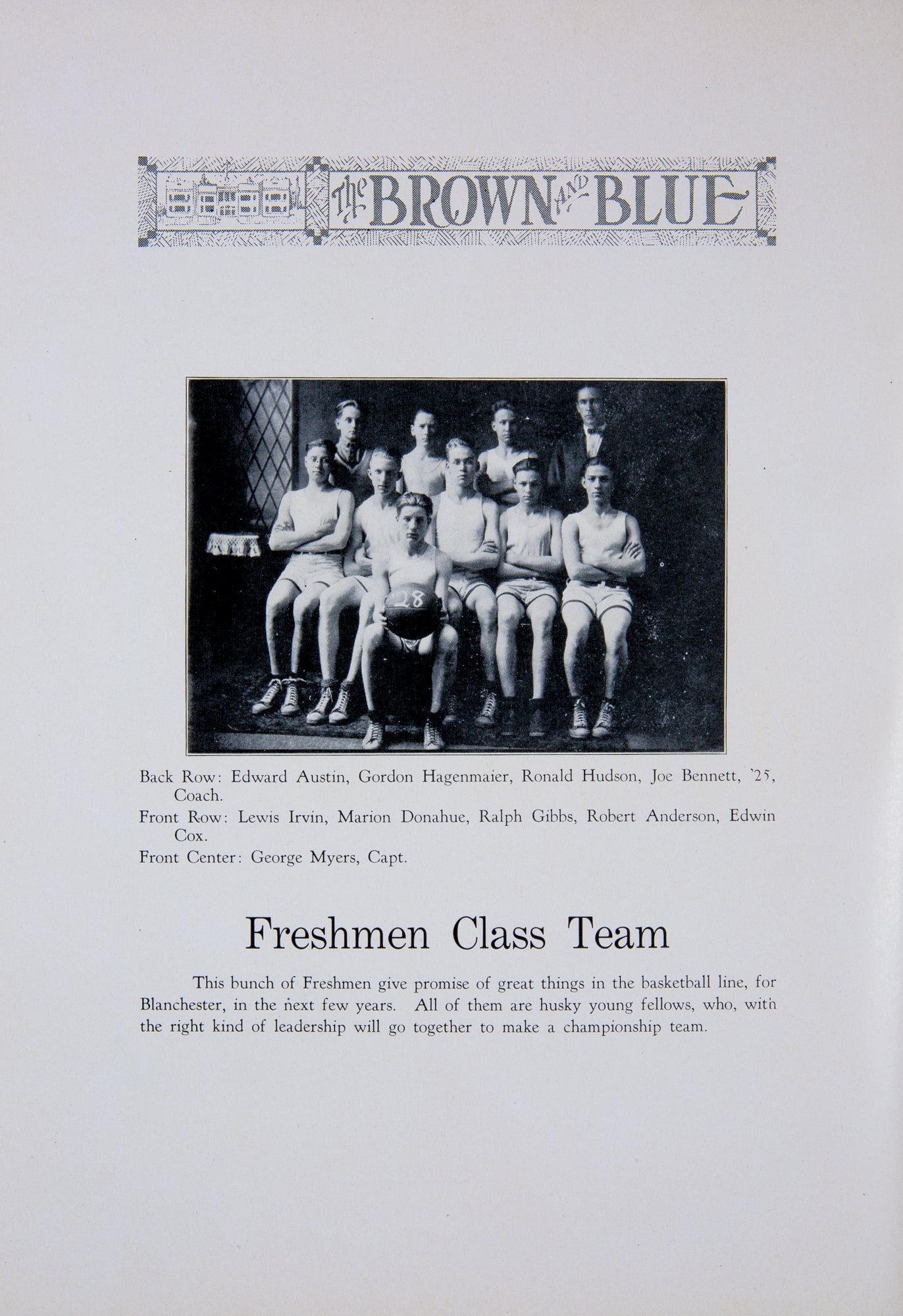 1925. Blanchester High School Yearbook