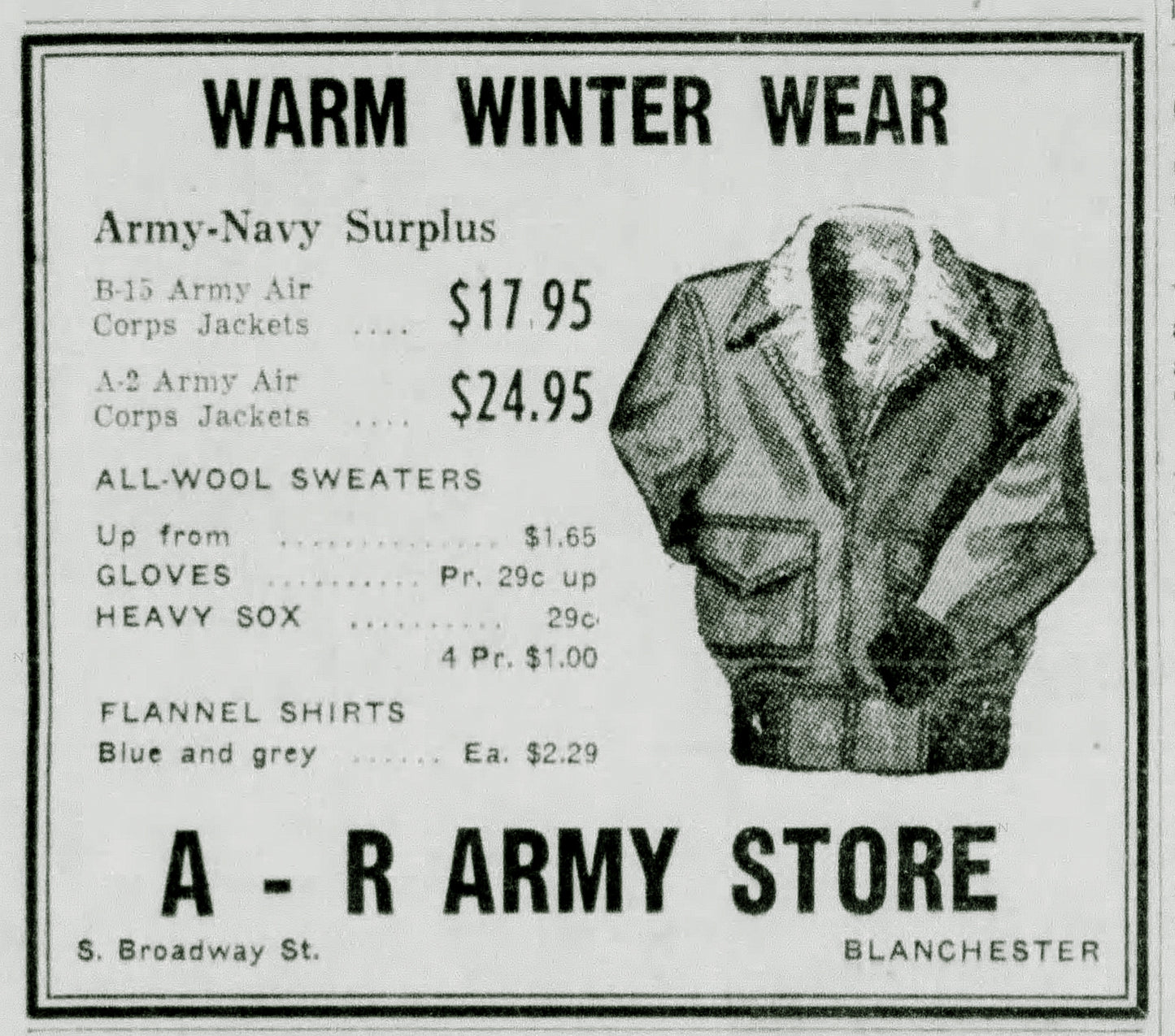 1948. A-R Army Store