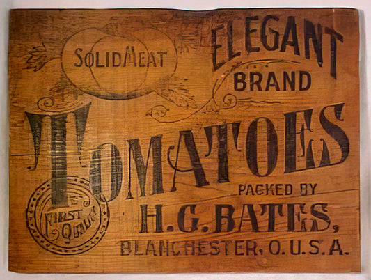 Bates Canning Company Crate.