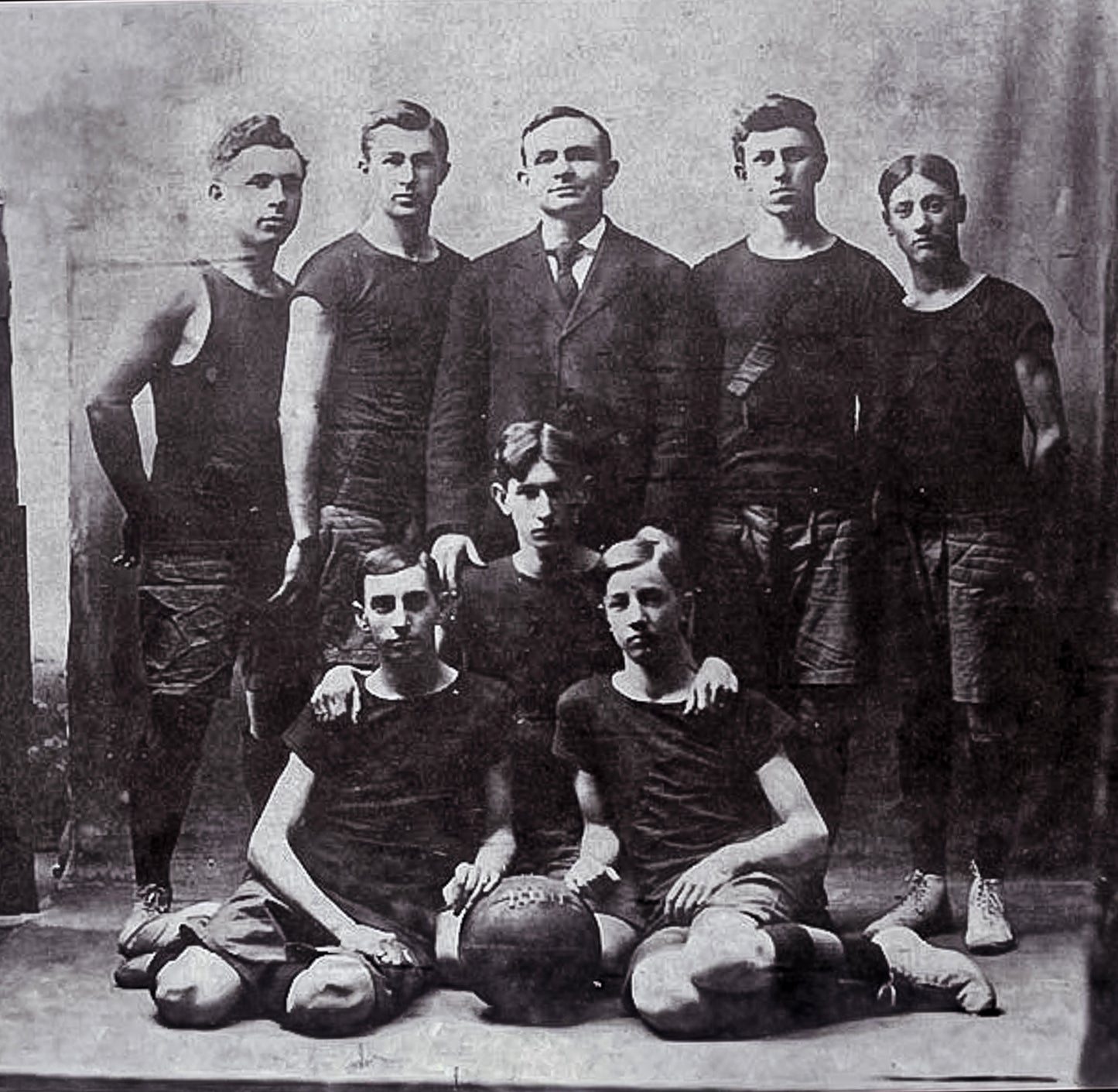 Unknown date. Blanchester High School basketball team.