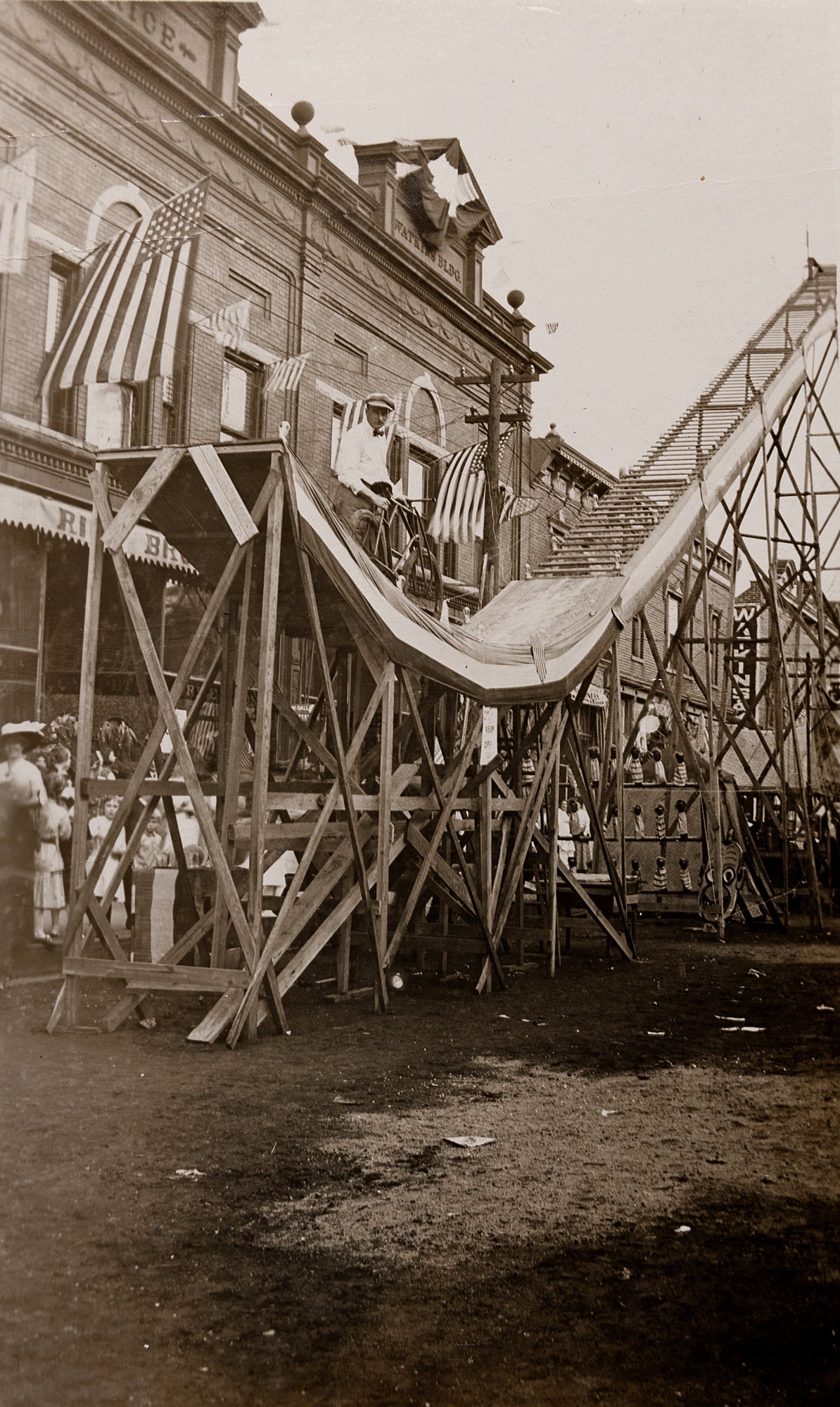 Circa 1910s. Blanchester Fall Festival. Daredevil Doherty.