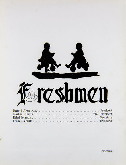 1923. Blanchester High School Yearbook.