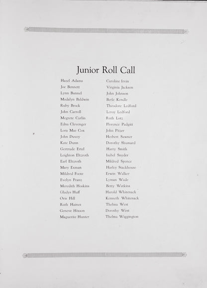 1924. Blanchester High School Yearbook.