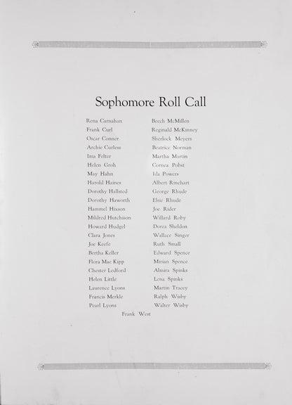 1924. Blanchester High School Yearbook.