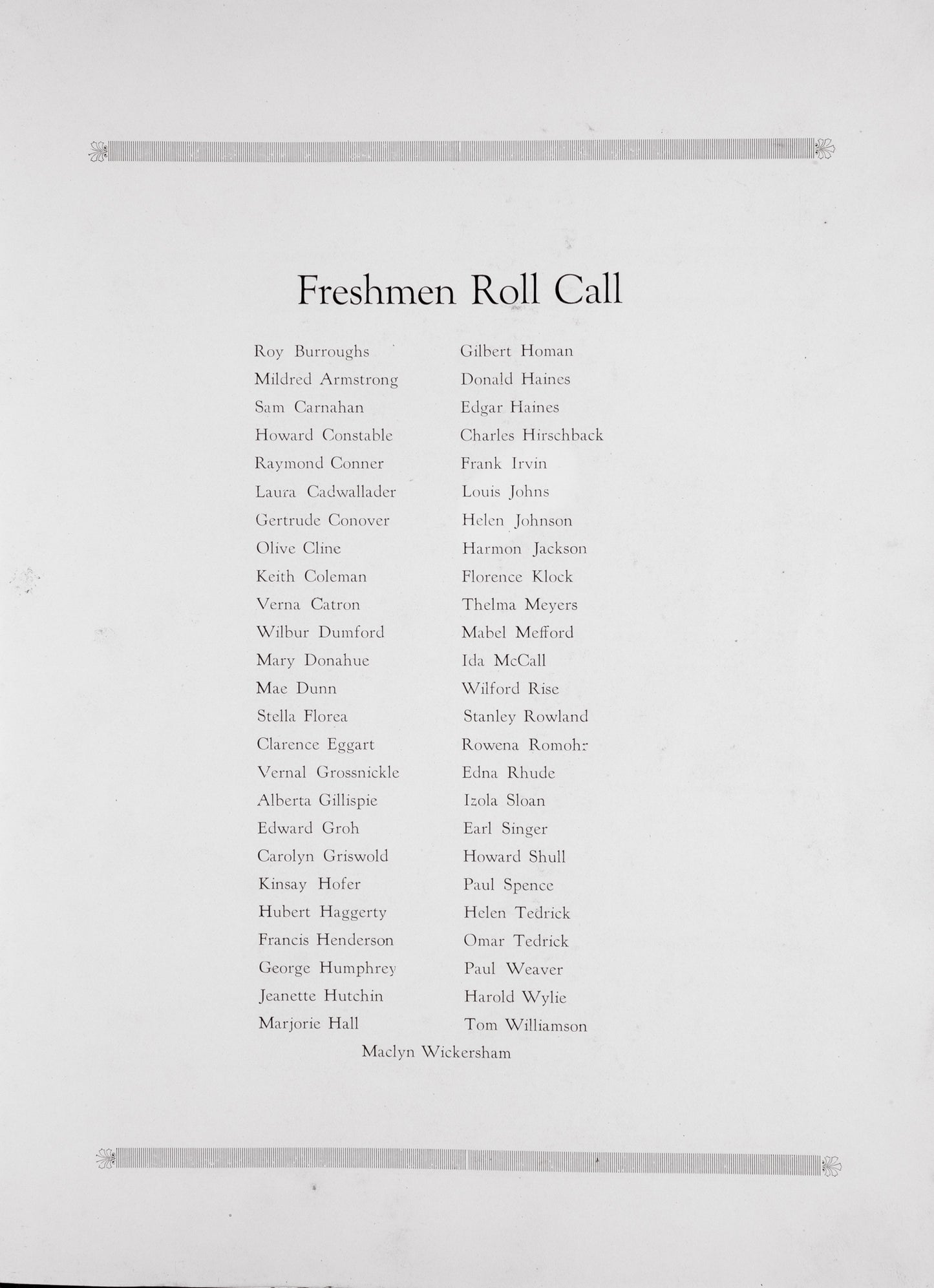 1924. Blanchester High School Yearbook.