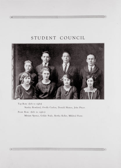 1924. Blanchester High School Yearbook.