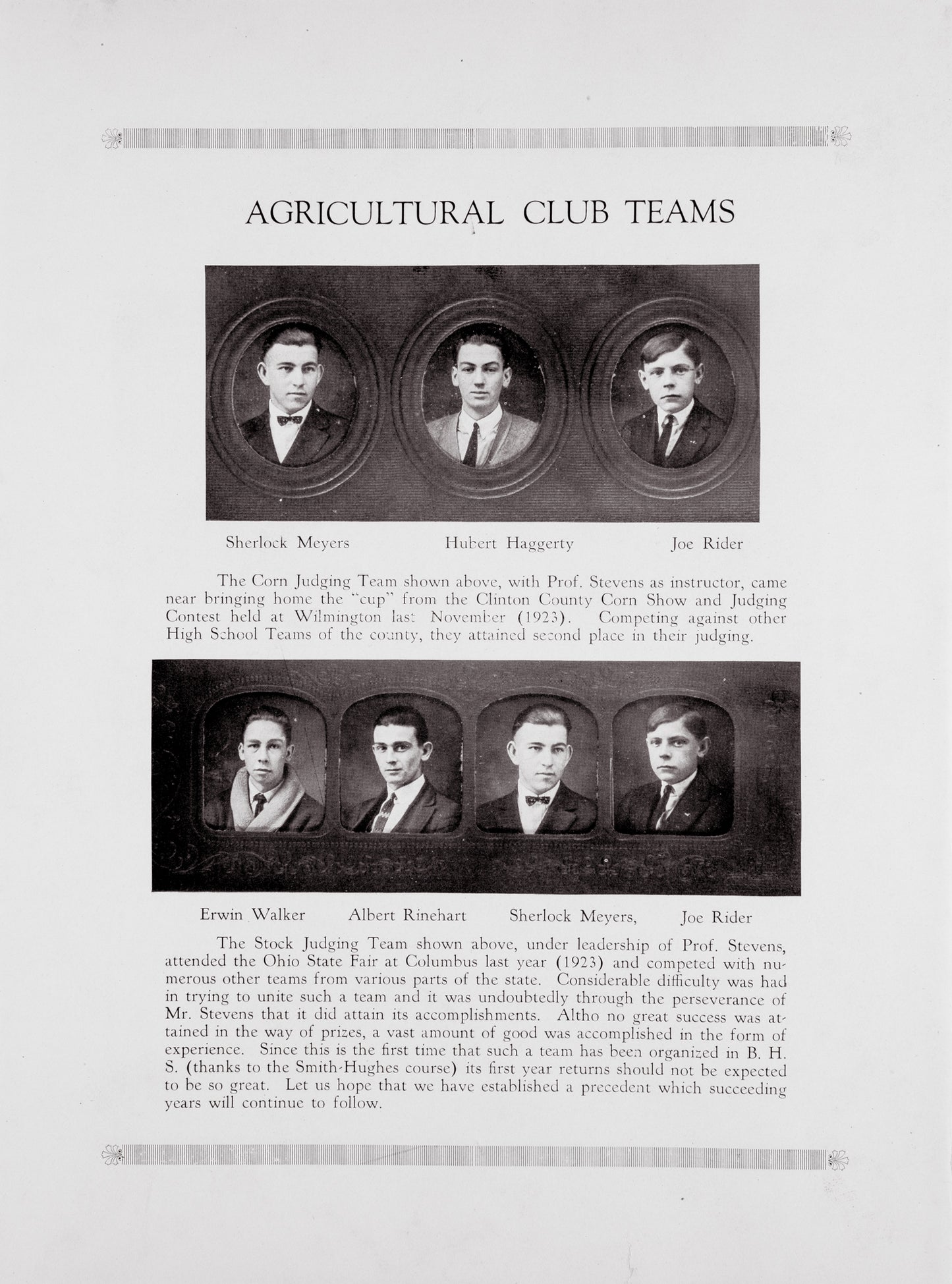 1924. Blanchester High School Yearbook.