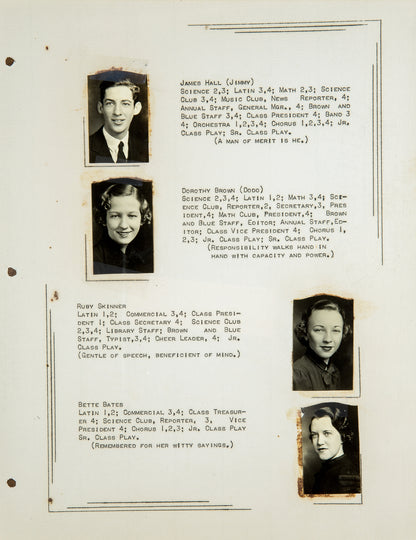 1937. Blanchester High School Yearbook.