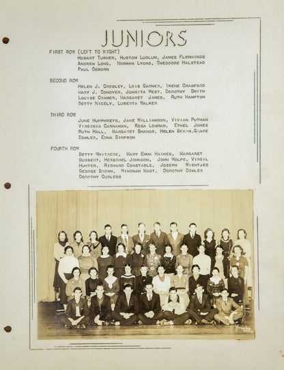 1937. Blanchester High School Yearbook.