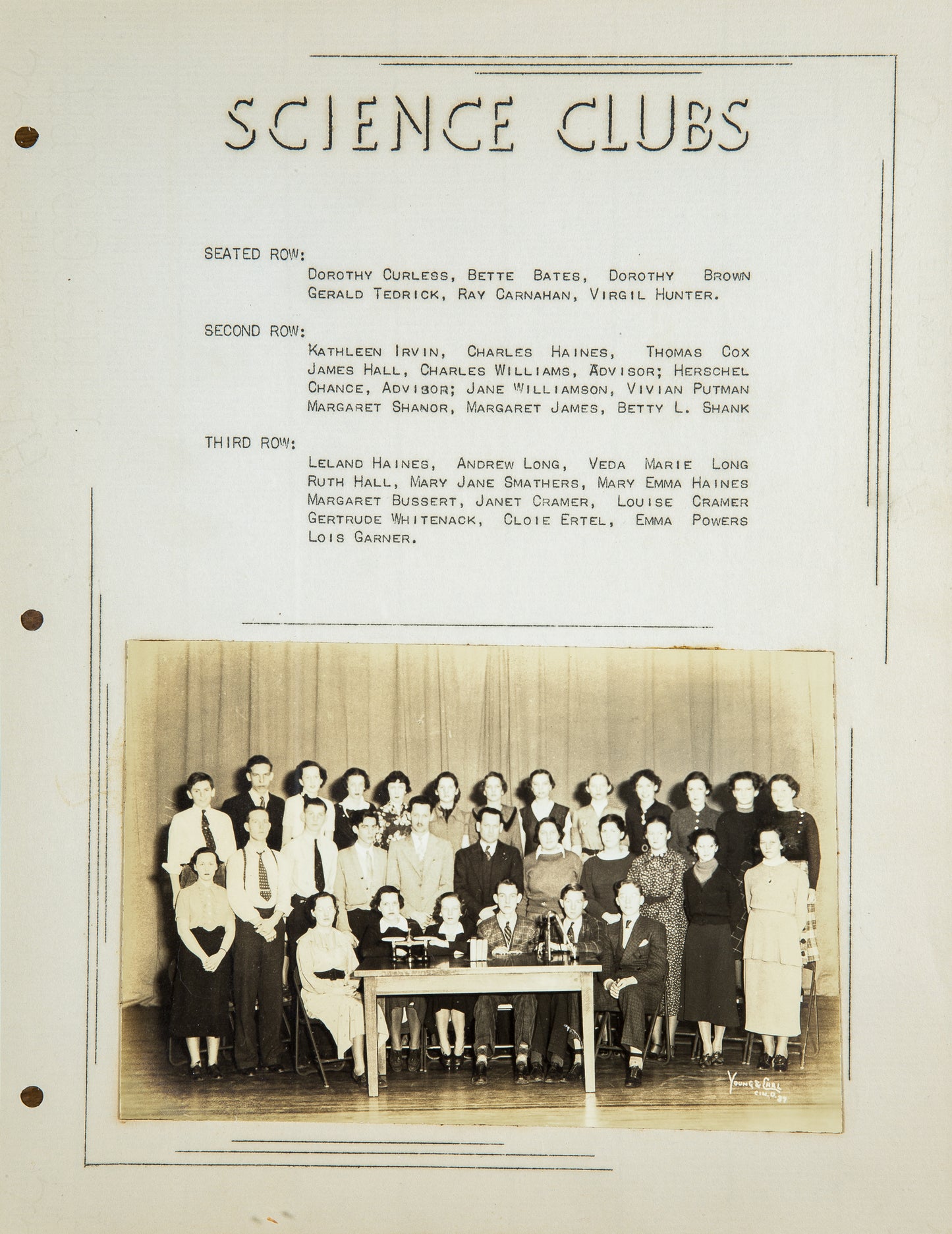 1937. Blanchester High School Yearbook.