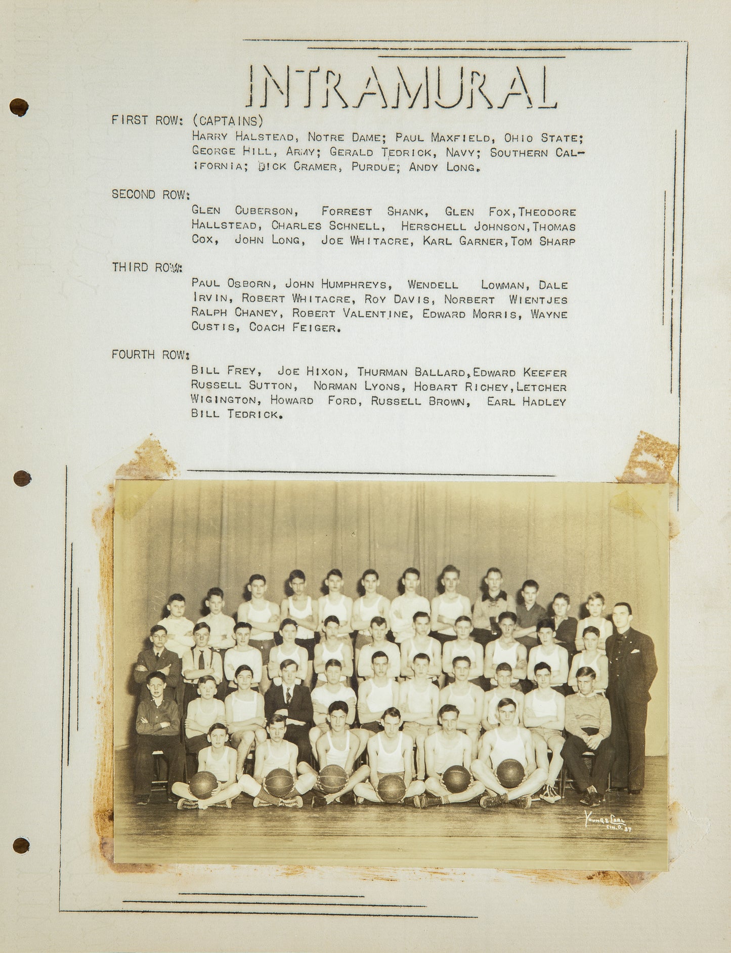 1937. Blanchester High School Yearbook.