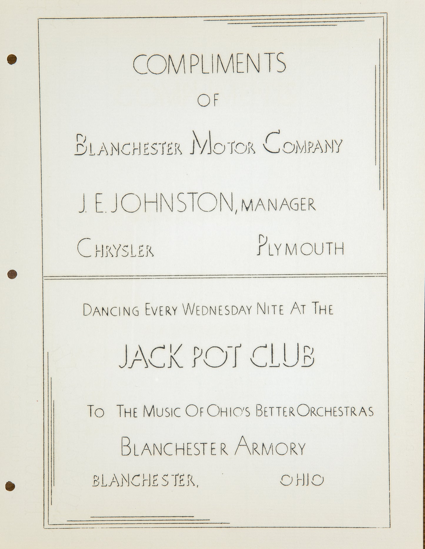 1937. Blanchester High School Yearbook.