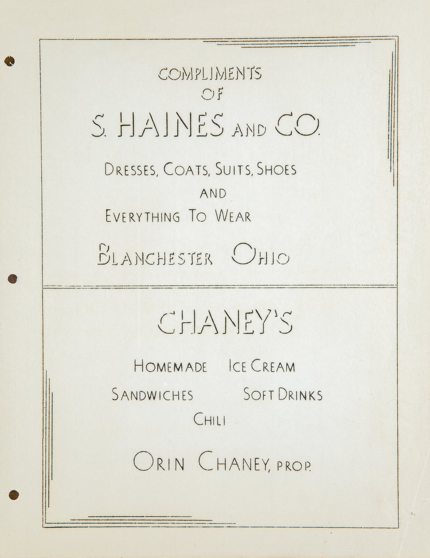 1937. Blanchester High School Yearbook.