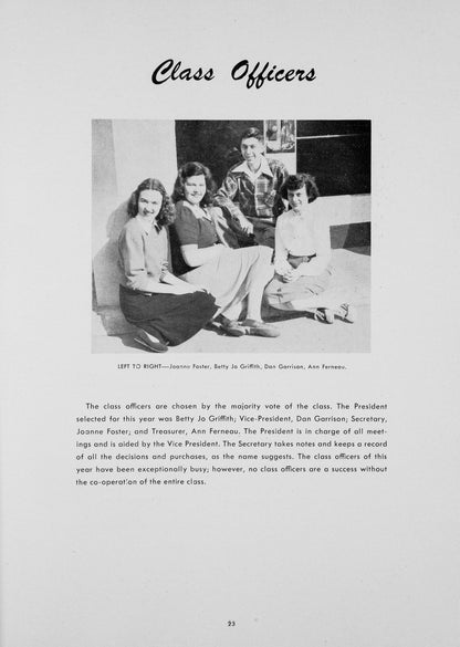 1948. Blanchester High School Yearbook