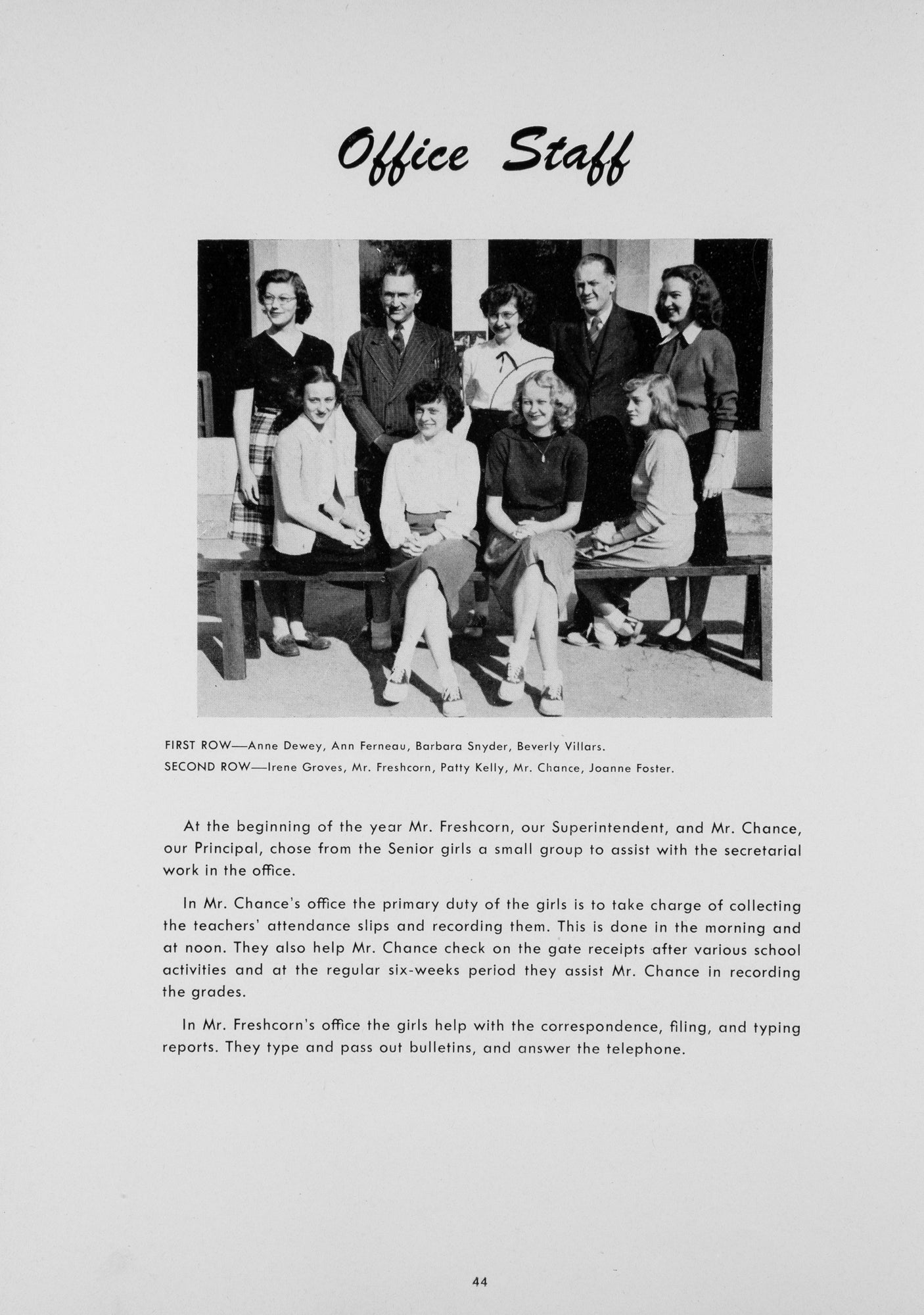 1948. Blanchester High School Yearbook