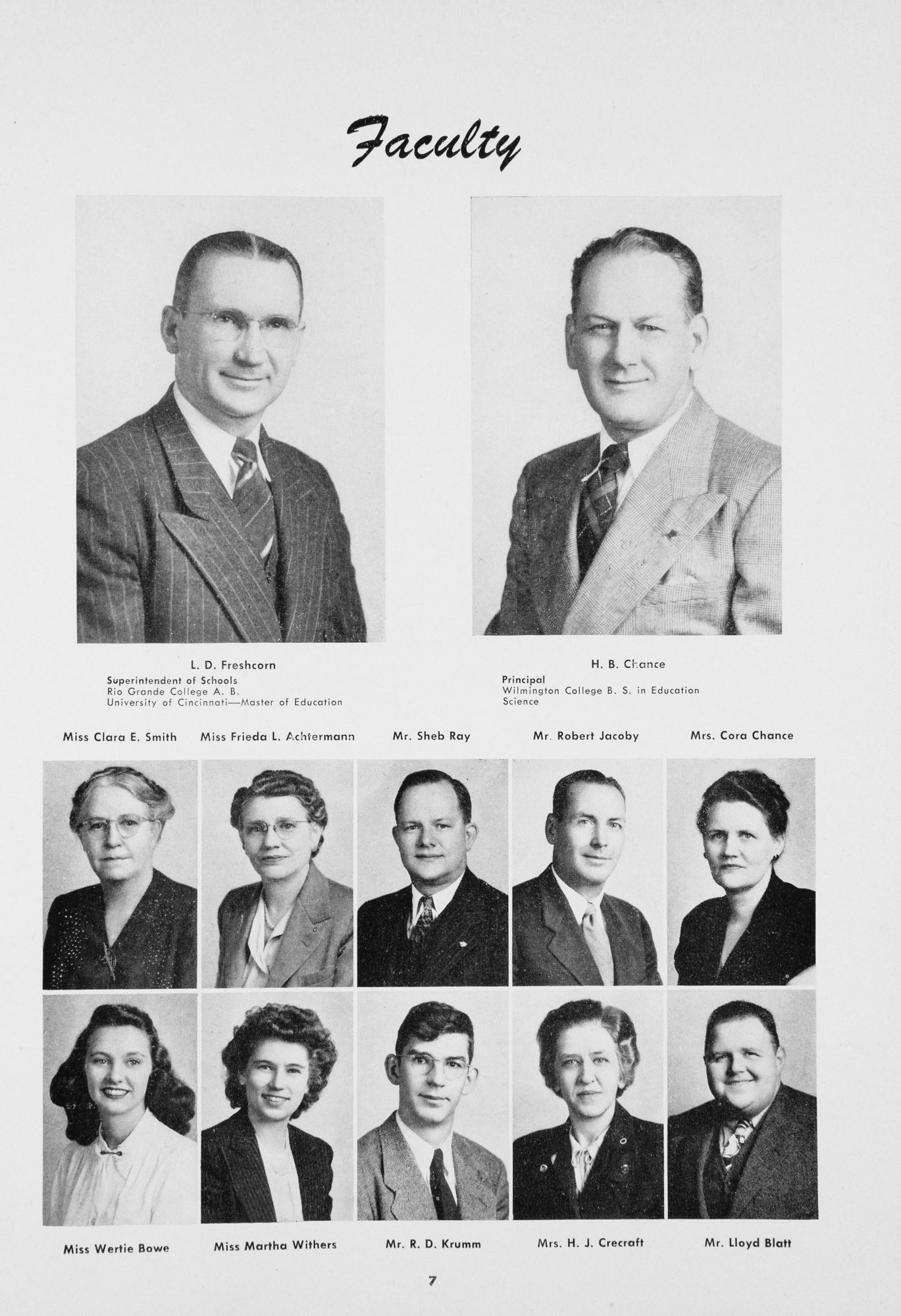 1948. Blanchester High School Yearbook