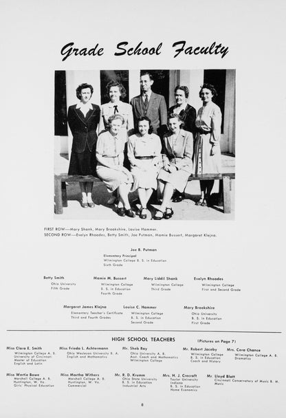 1948. Blanchester High School Yearbook