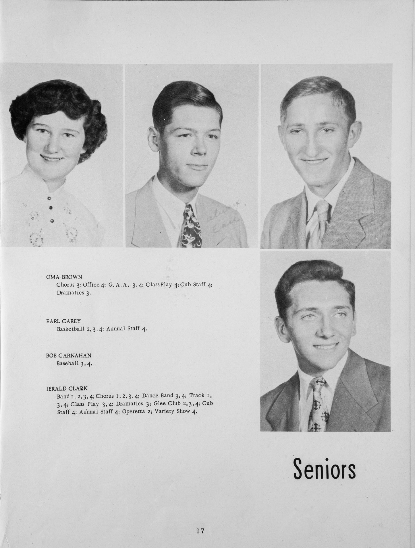 1952. Blanchester High School Yearbook