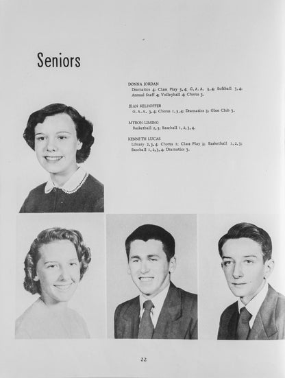 1952. Blanchester High School Yearbook