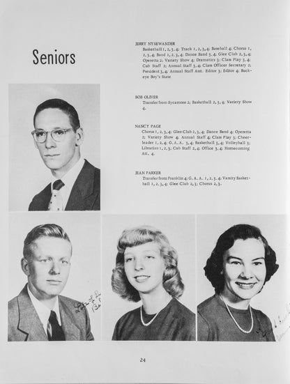 1952. Blanchester High School Yearbook