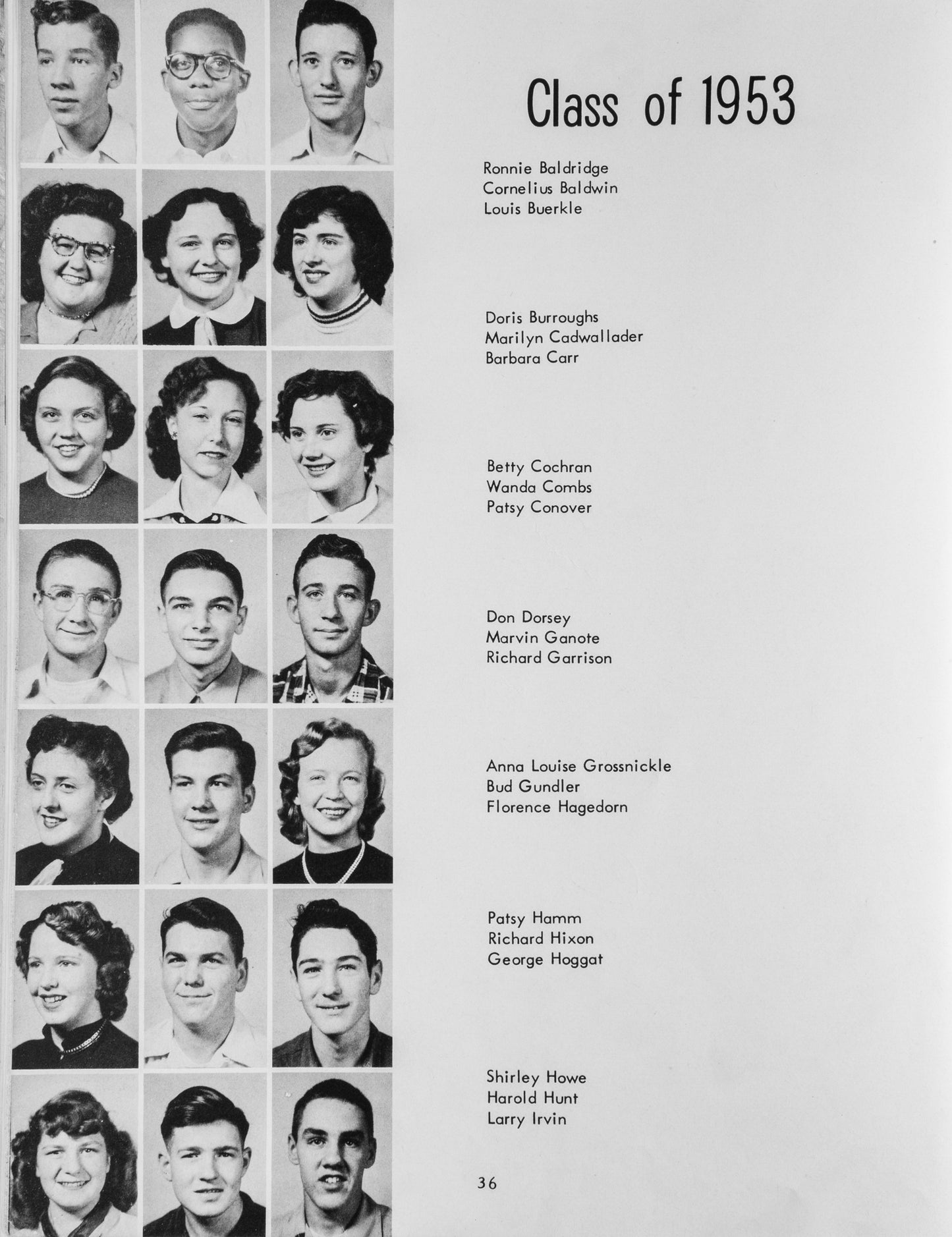 1952. Blanchester High School Yearbook