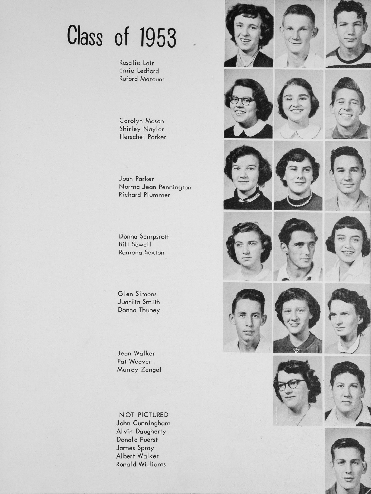 1952. Blanchester High School Yearbook