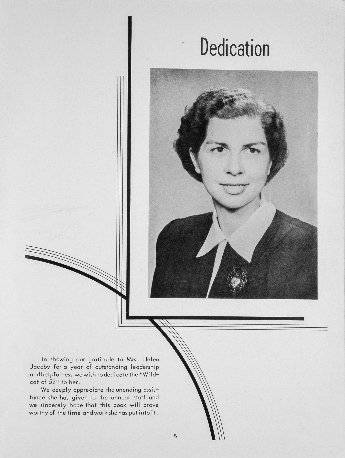 1952. Blanchester High School Yearbook