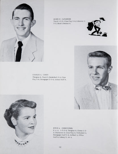 1954. Blanchester High School Yearbook