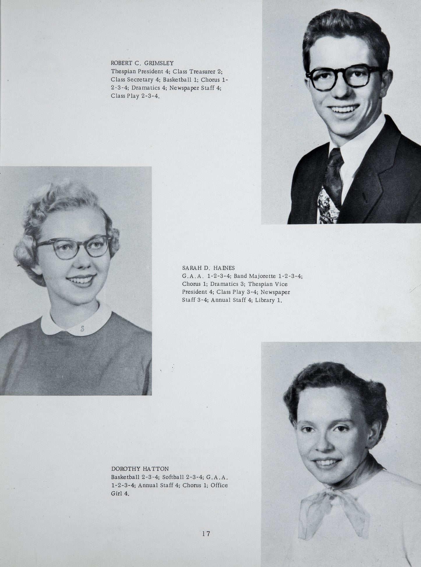 1954. Blanchester High School Yearbook