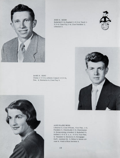 1954. Blanchester High School Yearbook