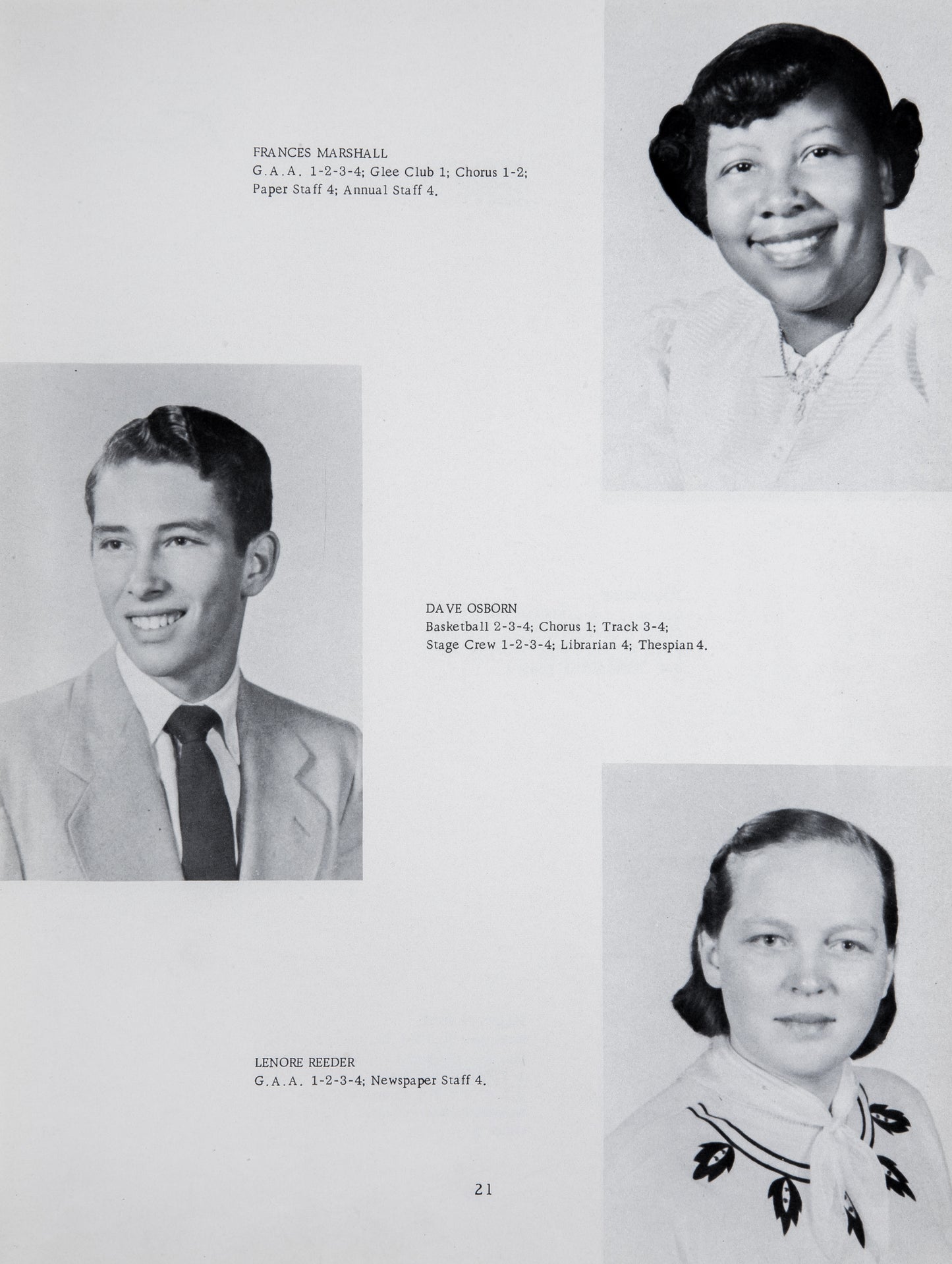 1954. Blanchester High School Yearbook