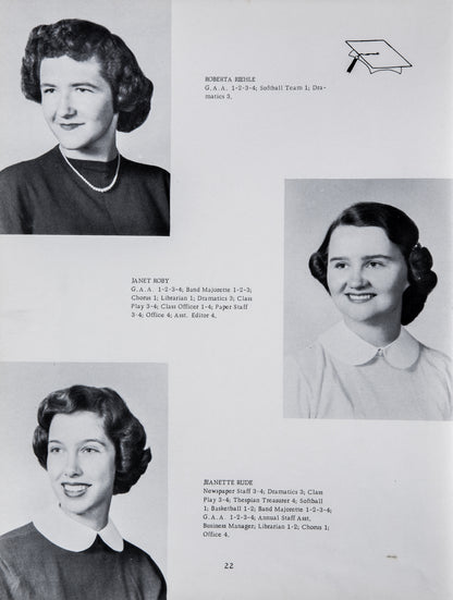 1954. Blanchester High School Yearbook