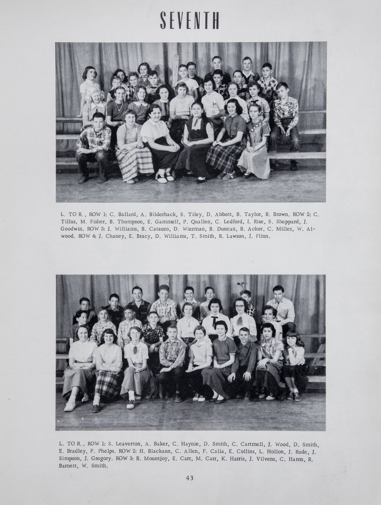 1954. Blanchester High School Yearbook