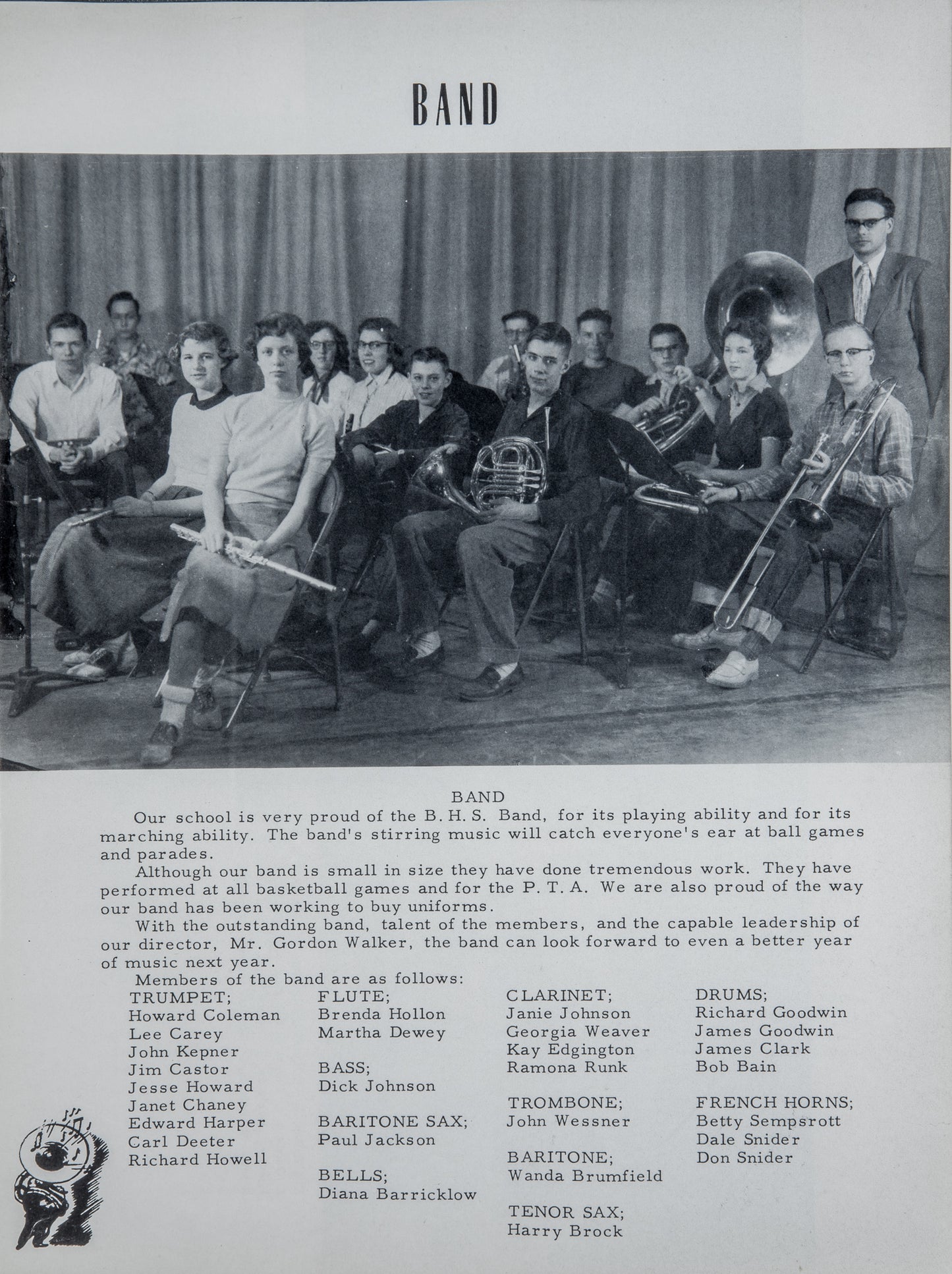 1954. Blanchester High School Yearbook