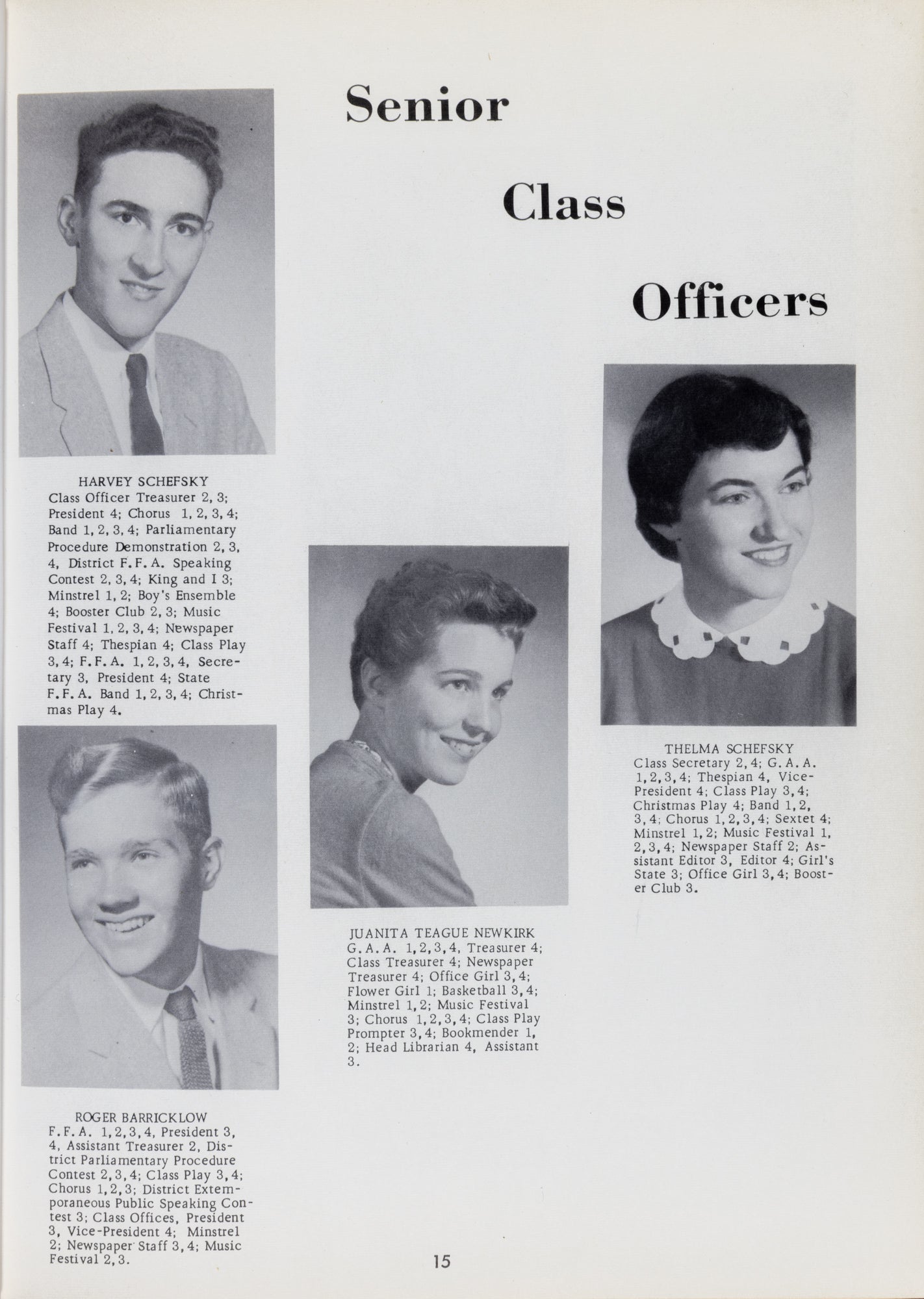 1958. Blanchester High School Yearbook