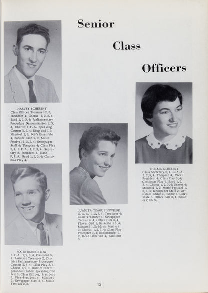 1958. Blanchester High School Yearbook