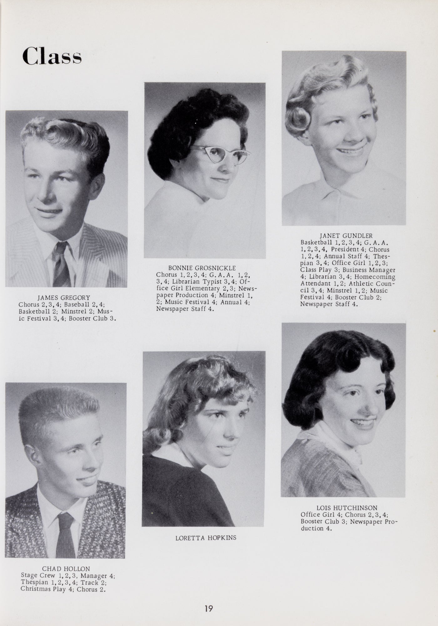 1958. Blanchester High School Yearbook