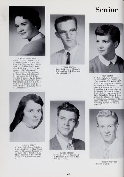 1958. Blanchester High School Yearbook