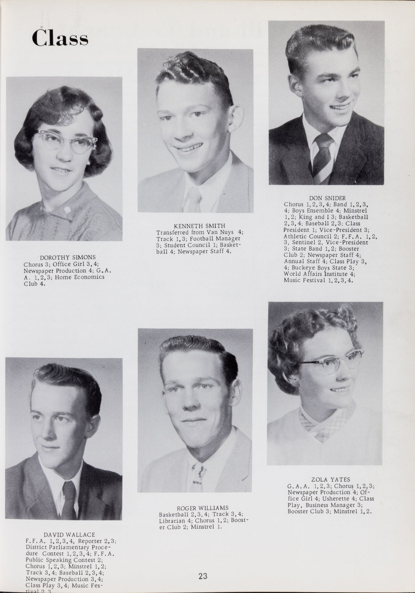 1958. Blanchester High School Yearbook