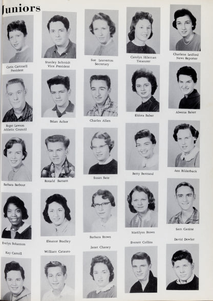 1958. Blanchester High School Yearbook