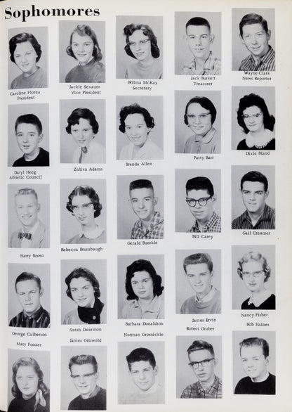 1958. Blanchester High School Yearbook