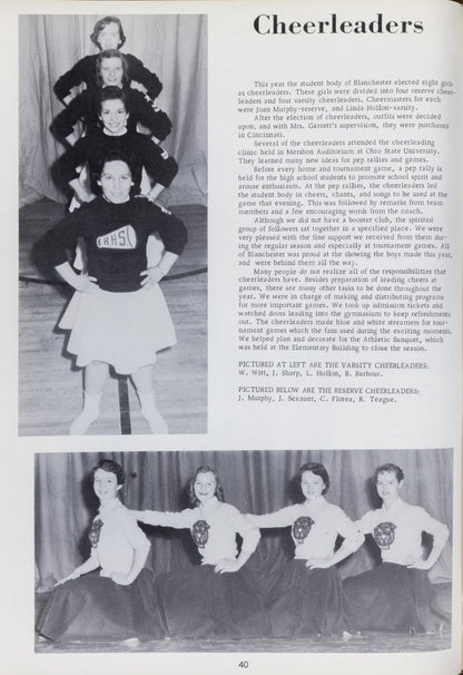 1958. Blanchester High School Yearbook