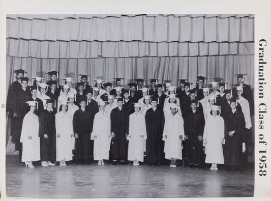 1958. Blanchester High School Class of 1958.