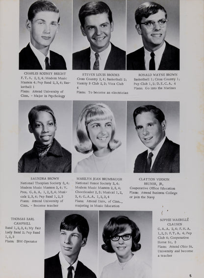 1968. Blanchester High School Yearbook