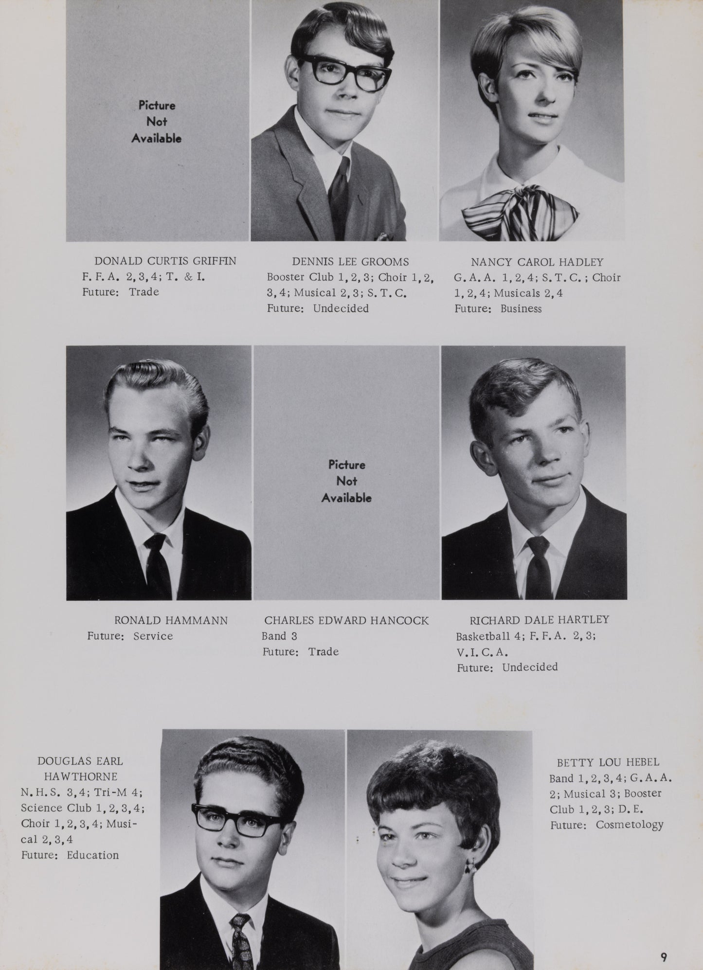 1968. Blanchester High School Yearbook