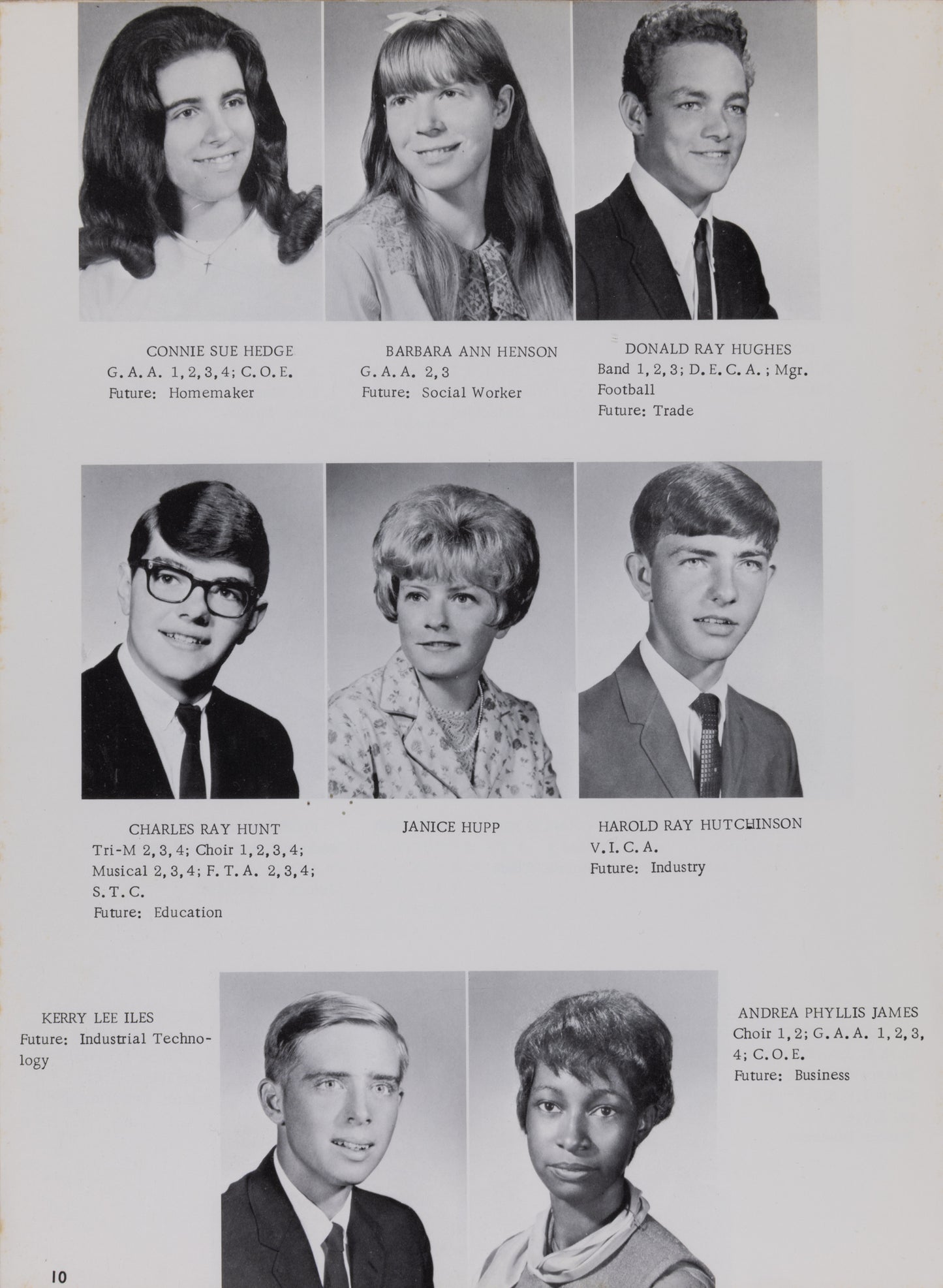 1968. Blanchester High School Yearbook