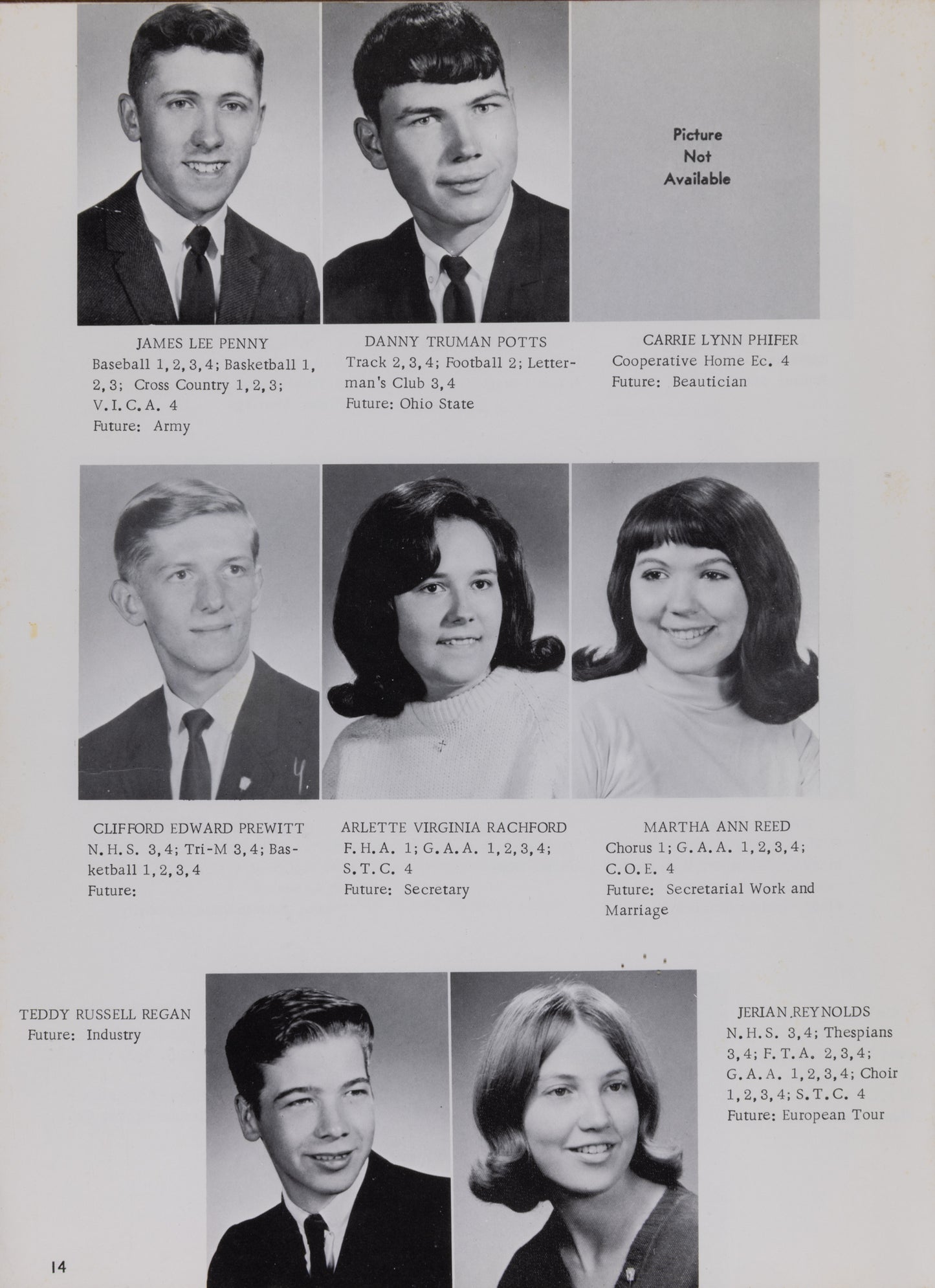 1968. Blanchester High School Yearbook