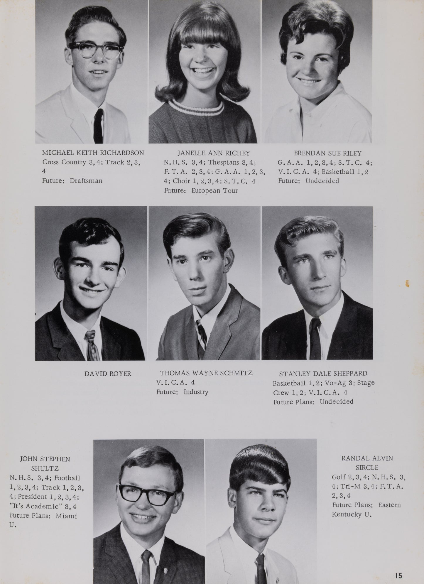 1968. Blanchester High School Yearbook