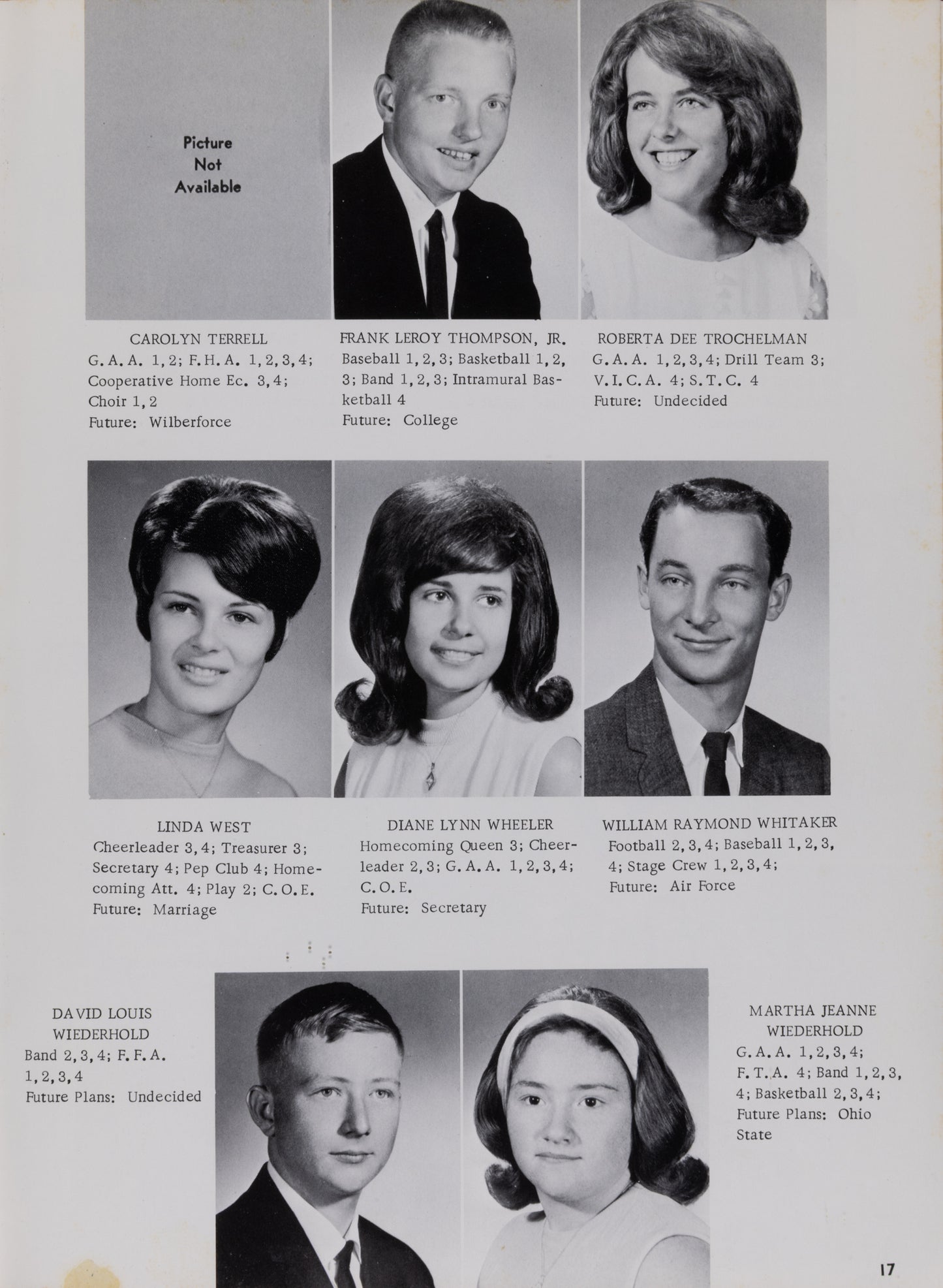 1968. Blanchester High School Yearbook